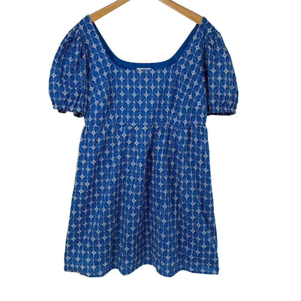 Rhode X Target Embroidered Babydoll Mini Dress XXL Puff Sleeve Coquette Cottage